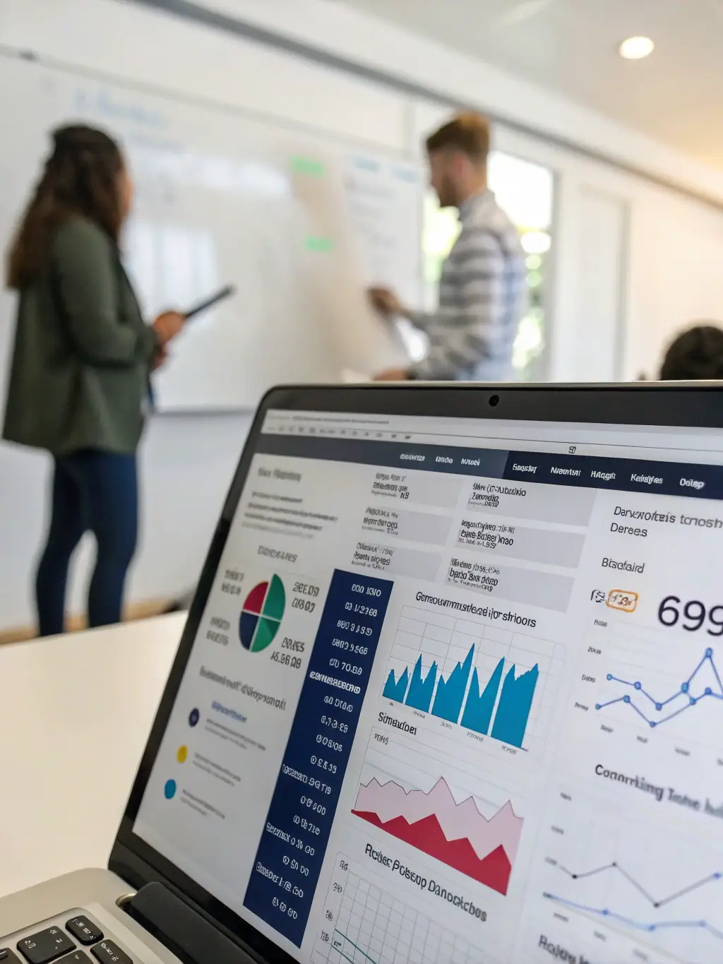 A visual representation of AI analyzing customer data to personalize marketing messages and product recommendations for European consumers, enhancing engagement and loyalty.